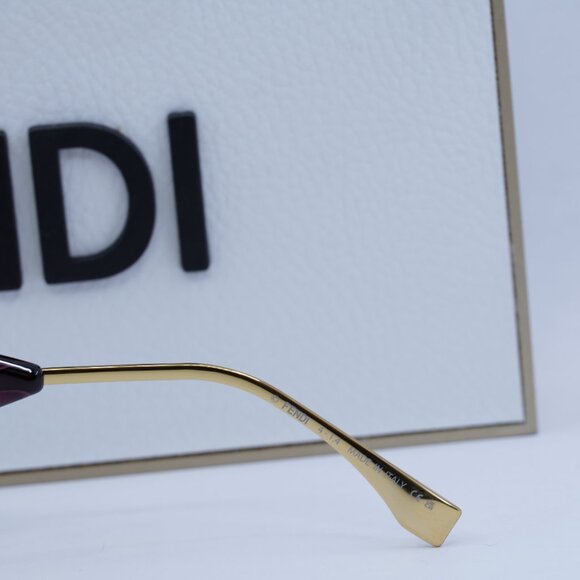 Final Price! Fendi FE40065F 81S Burgundy Sunglasses - Picture 6 of 9